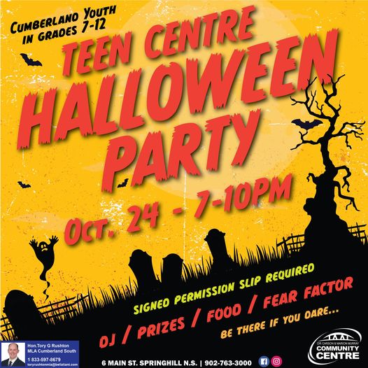 Dr. Carson & Marion Murray Community Centre Celebrate Halloween October 24th