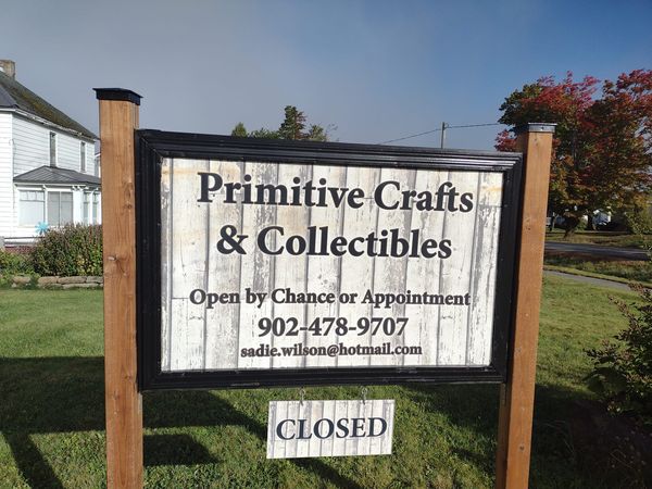 Primitive Crafts and Collectables Now Open.